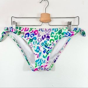 VICTORIA’S SECRET Neon a Cheetah Animal Print Swim Bikini Bottom
